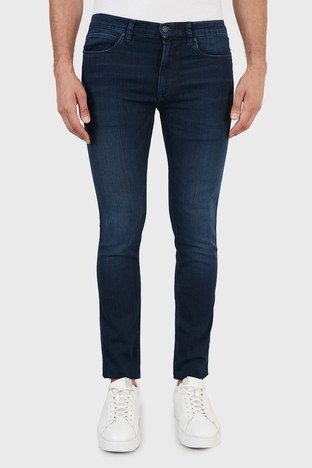 Hugo Boss - Hugo Boss Extra Slim Fit Cepli Pamuklu Jeans Erkek Kot Pantolon 50453495 408 LACİVERT (1)