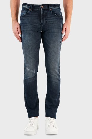 Hugo Boss - Hugo Boss Pamuklu Slim Fit Jeans Erkek Kot Pantolon 50458307 414 LACİVERT (1)