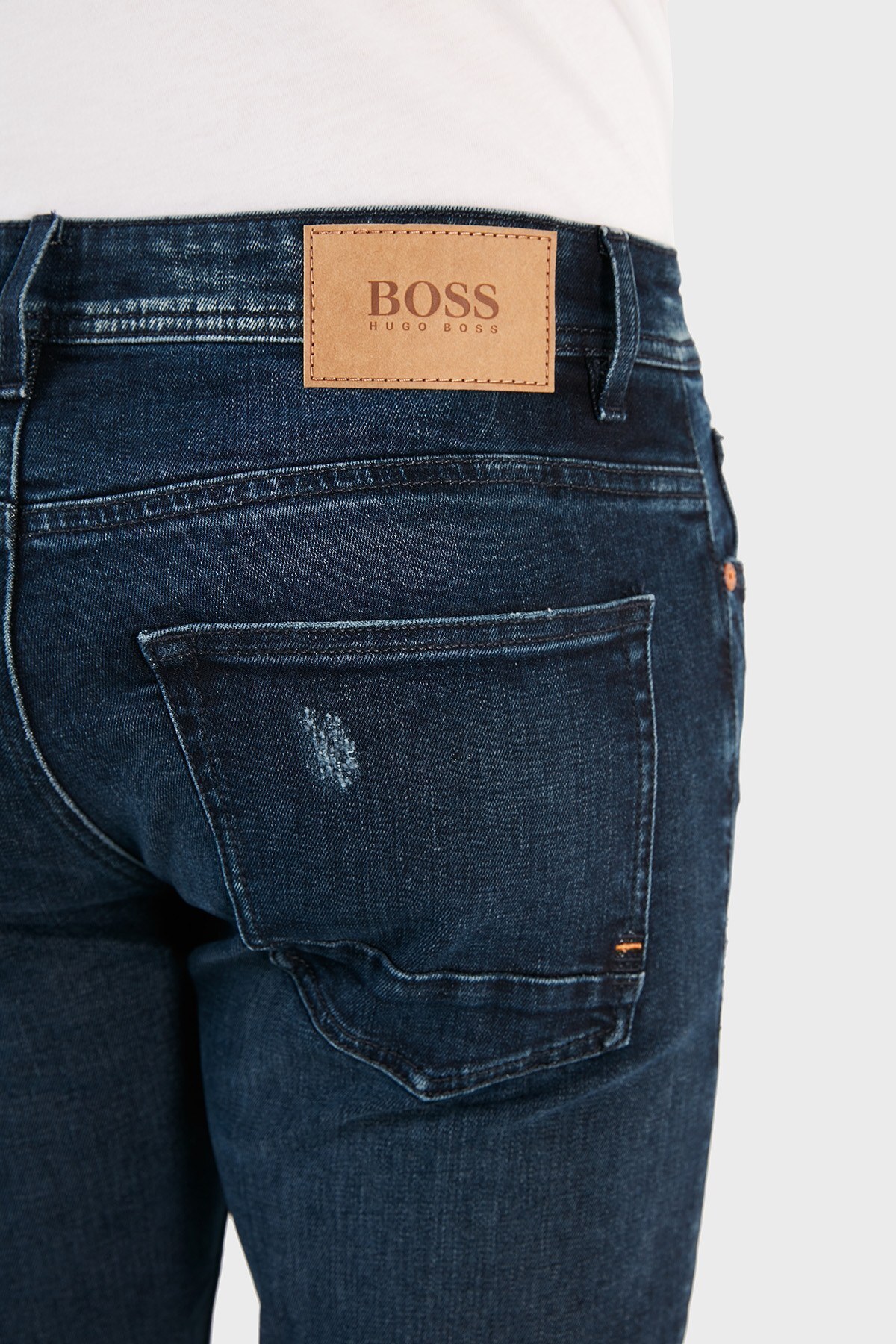 Hugo Boss Pamuklu Slim Fit Jeans Erkek Kot Pantolon 50458307 414 LACİVERT