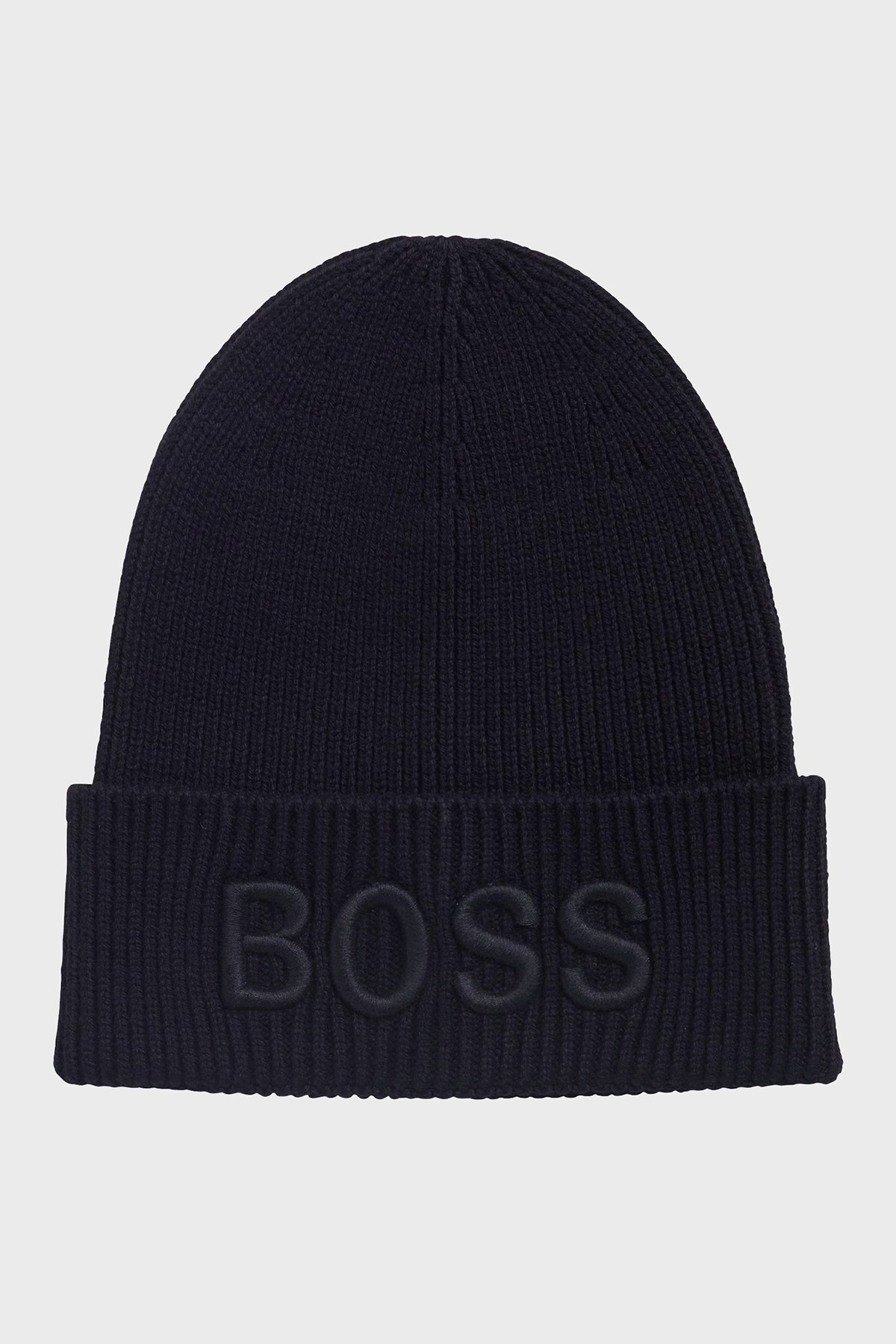 Hugo Boss Logo İşlemeli Yün Karışımlı Erkek Şapka 50444424 404 LACİVERT