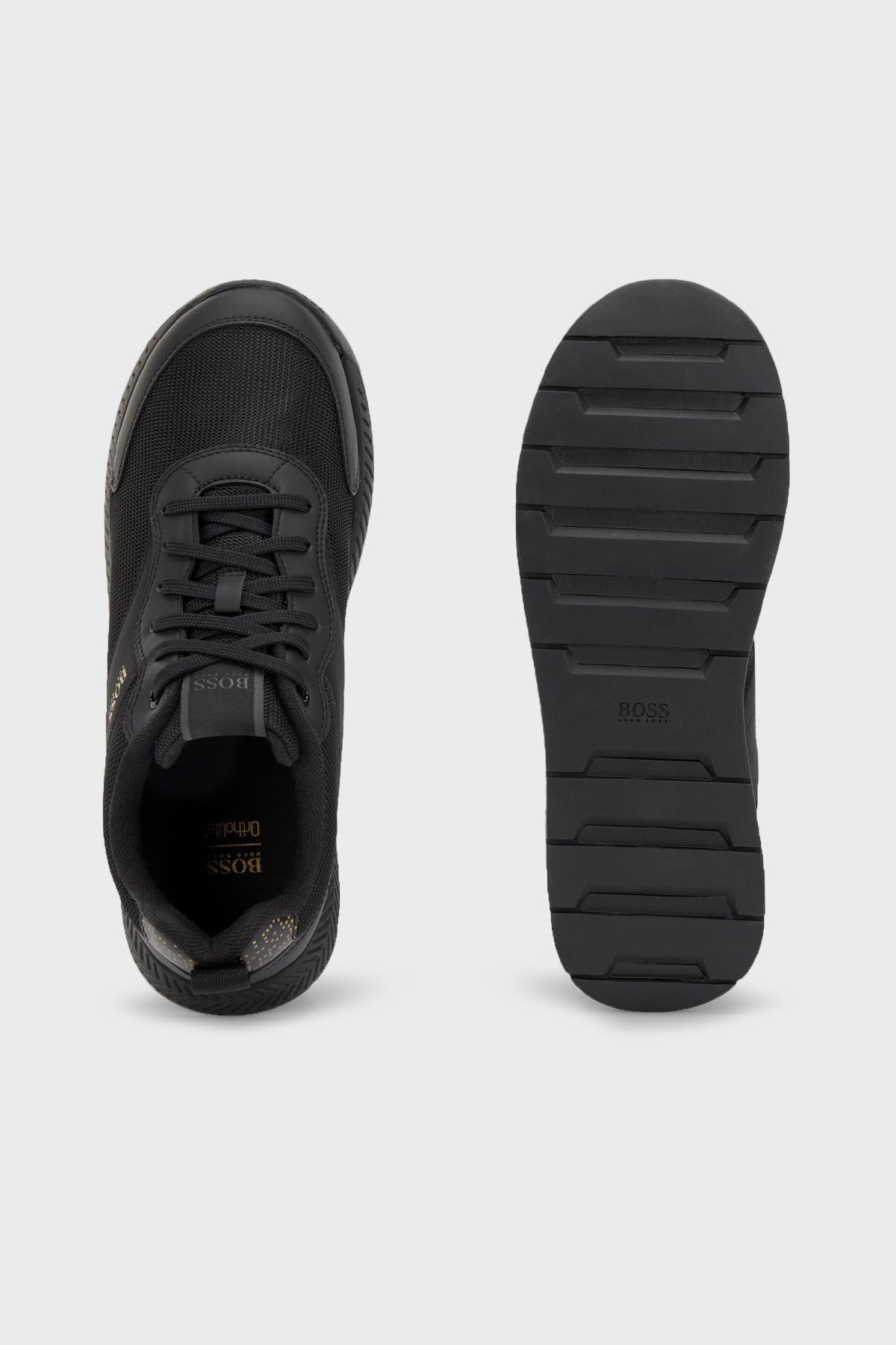 Hugo Boss Logolu Bağcıklı Sneaker Erkek Ayakkabı 50465316 007 SİYAH