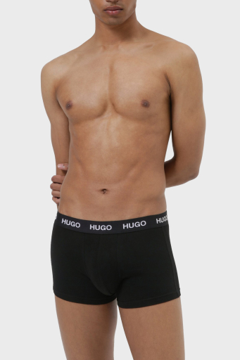 Hugo Pamuklu 3 Pack Erkek Boxer 50435463 001 SİYAH - 4