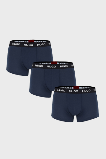Hugo Pamuklu 3 Pack Erkek Boxer 50435463 410 LACİVERT - 1