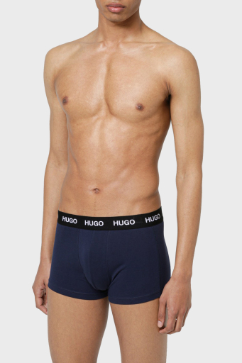 Hugo Pamuklu 3 Pack Erkek Boxer 50435463 410 LACİVERT - 4