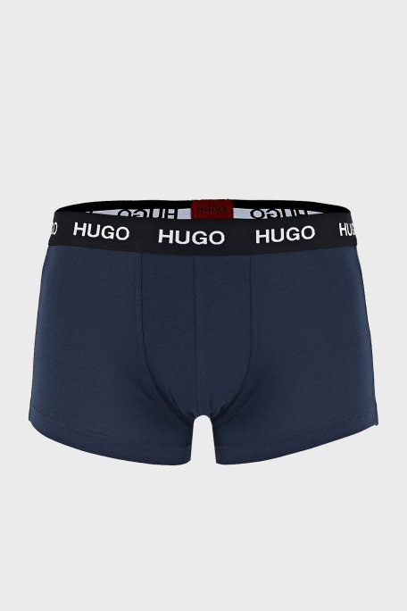 Hugo Pamuklu 3 Pack Erkek Boxer 50435463 410 LACİVERT - 2