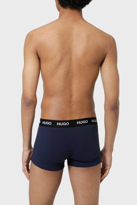 Hugo Pamuklu 3 Pack Erkek Boxer 50435463 410 LACİVERT - 5