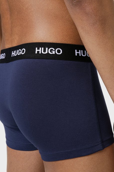 Hugo Pamuklu 3 Pack Erkek Boxer 50435463 410 LACİVERT - 6