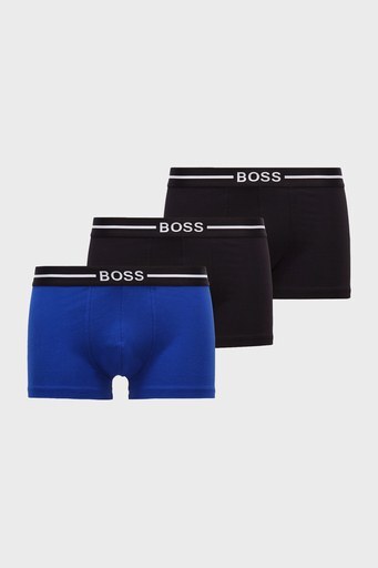 Hugo Boss Pamuklu 3 Pack Erkek Boxer 50451408 360 SİYAH-SAKS