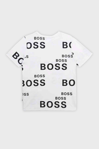 Hugo Boss Pamuklu Bisiklet Yaka Çocuk T Shirt 25G95/10B WHITE BEYAZ