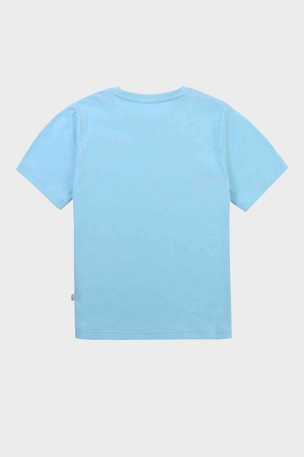 Hugo Boss Pamuklu Bisiklet Yaka Çocuk T Shirt 25G97/748 WATER GREEN AÇIK MAVİ