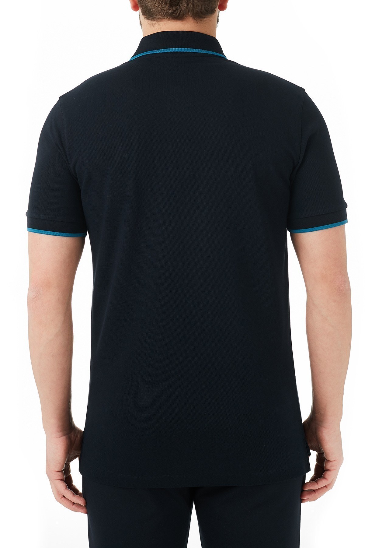 Hugo Boss Pamuklu Düğmeli T Shirt Erkek Polo 50451167 402 LACİVERT