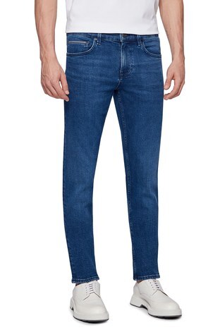 Hugo Boss - Hugo Boss Pamuklu Düşük Bel Extra Slim Fit Jeans Erkek Kot Pantolon 50443976 415 LACİVERT (1)