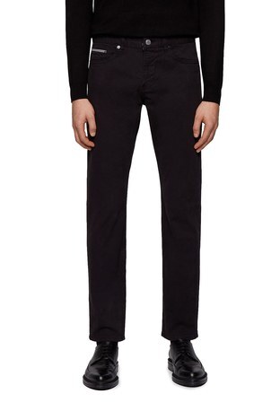 Hugo Boss - Hugo Boss Pamuklu Slim Fit Jeans Erkek Kot Pantolon 50444284 001 SİYAH (1)
