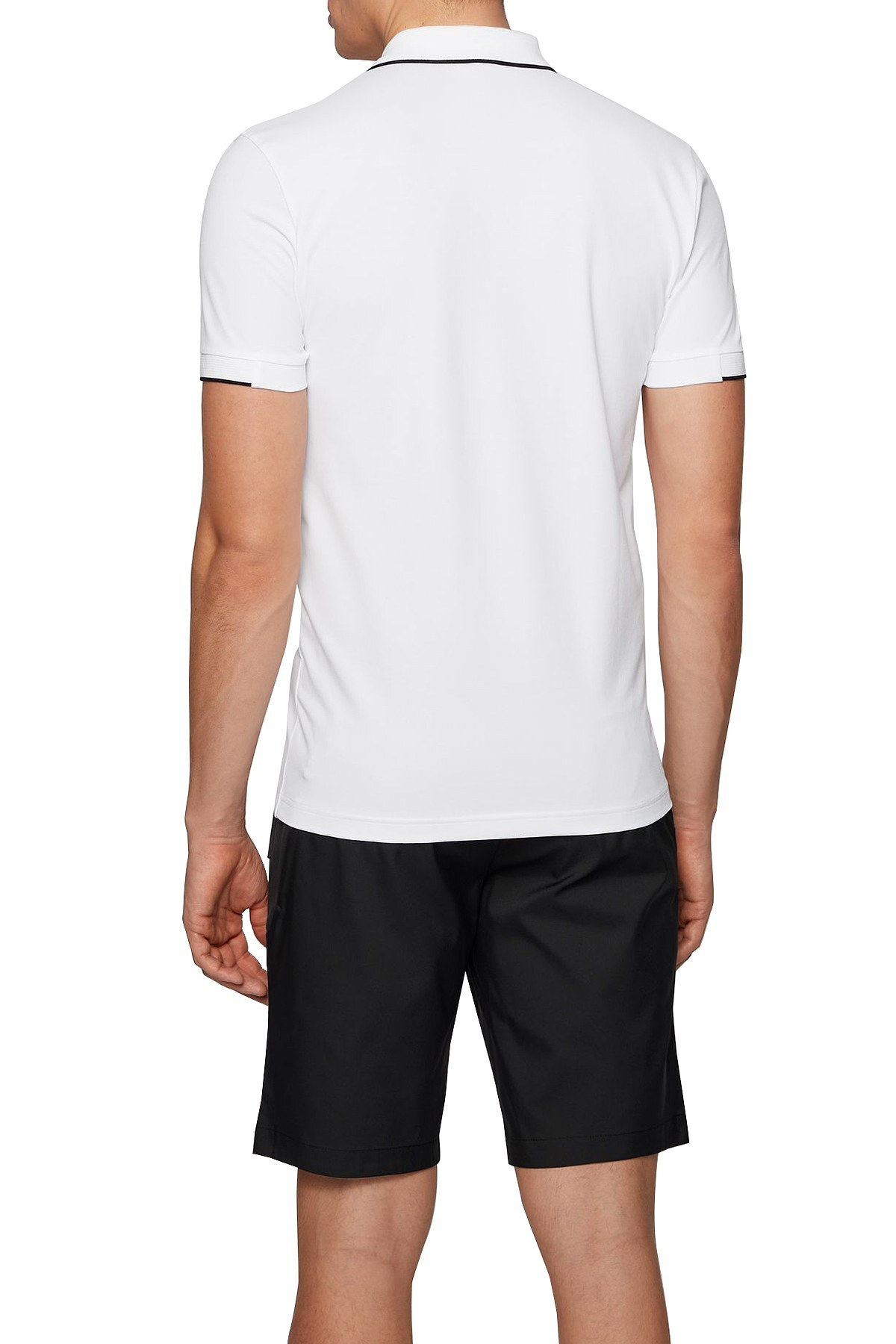 Hugo Boss Pamuklu Slim Fit T Shirt Erkek Polo 50448594 100 BEYAZ