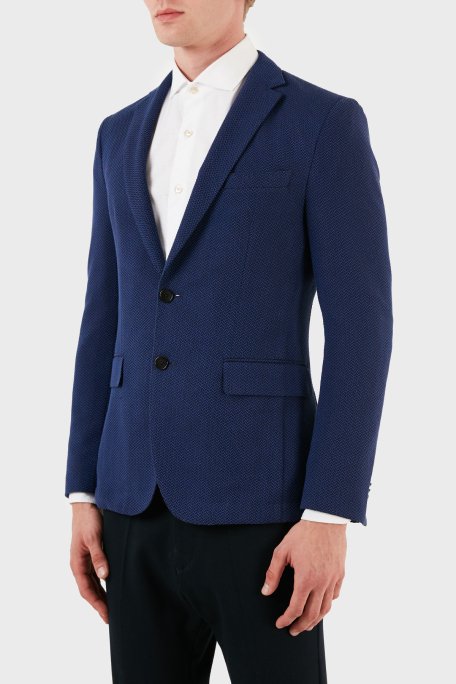 Hugo Boss Pamuklu Streç Blazer Erkek Ceket ZOX50311095C461 LACİVERT - 3
