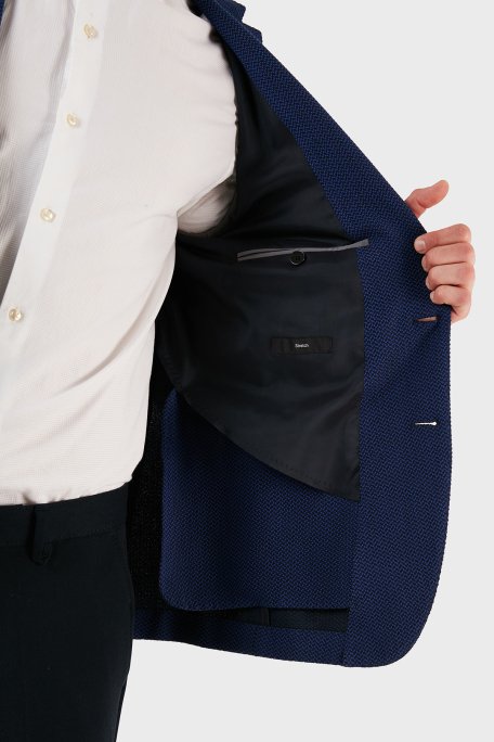 Hugo Boss Pamuklu Streç Blazer Erkek Ceket ZOX50311095C461 LACİVERT - 5