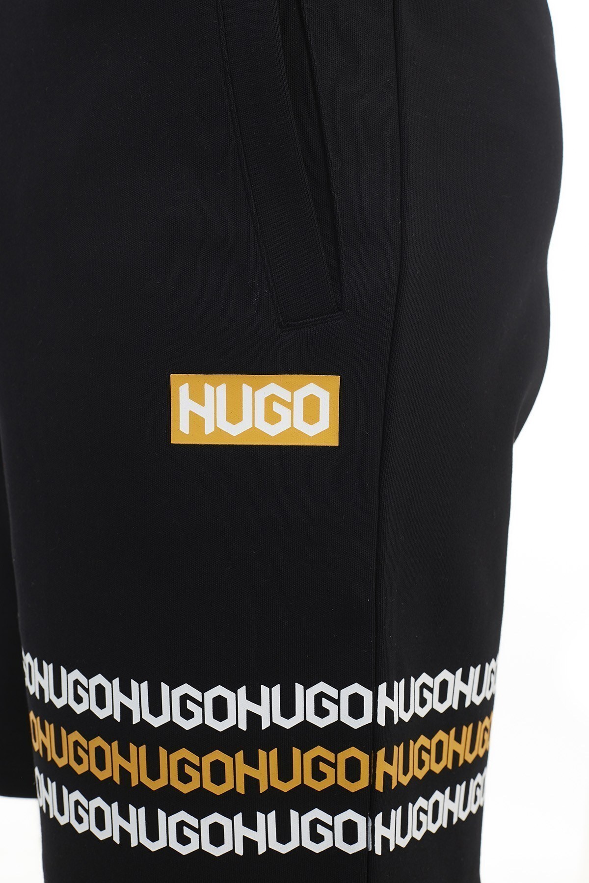 Hugo Boss Regular Fit Belden Bağlamalı % 100 Pamuk Erkek Short 50448857 001 SİYAH