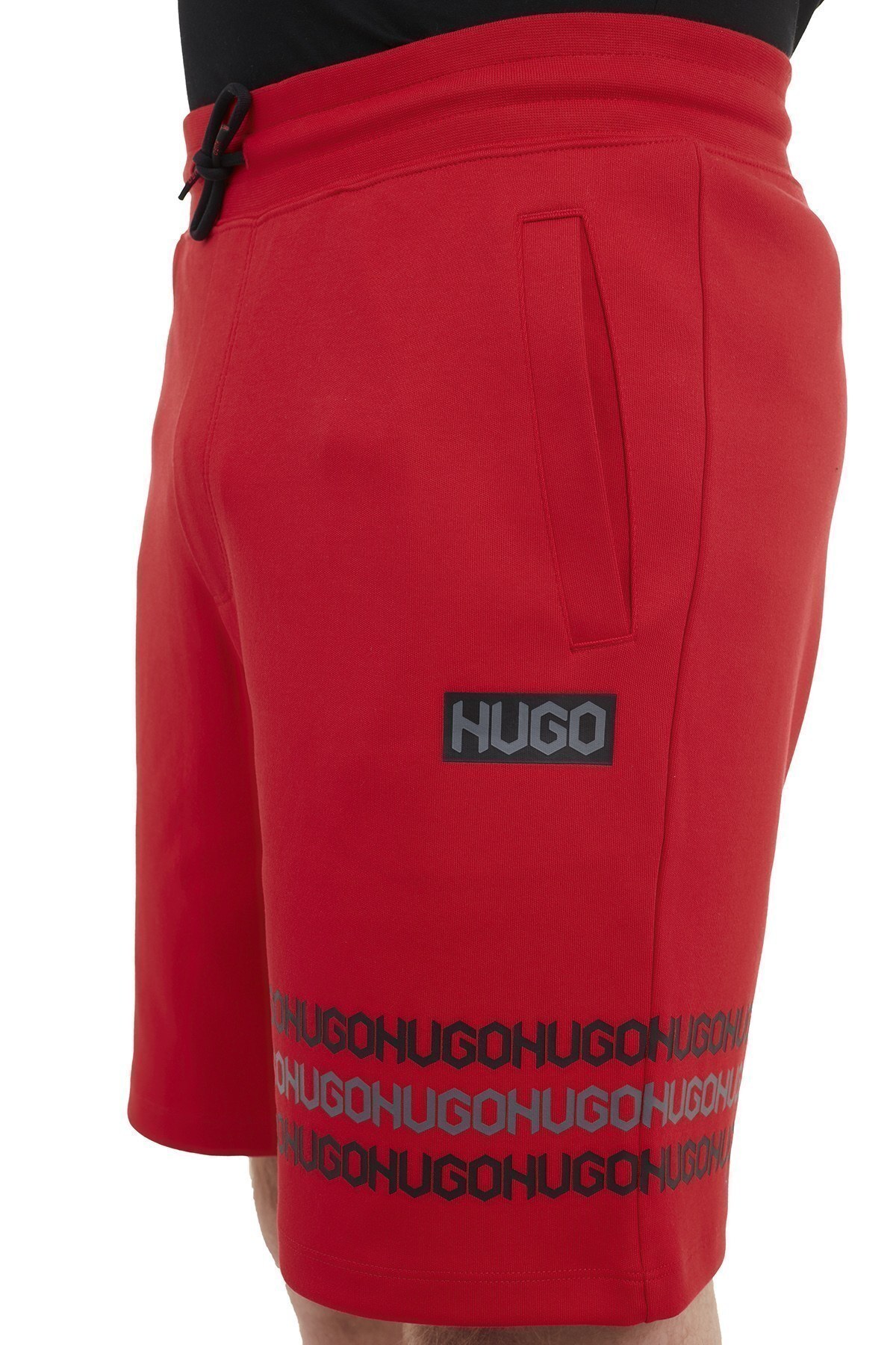 Hugo Boss Regular Fit Belden Bağlamalı % 100 Pamuk Erkek Short 50448857 693 KIRMIZI
