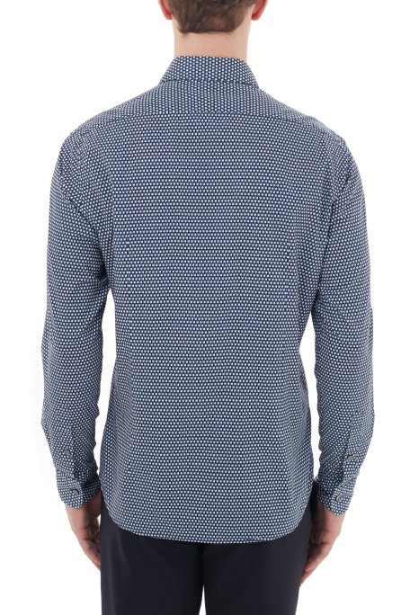 Hugo Boss Regular Fit Düz Yaka % 100 Pamuk Erkek Gömlek 50438904 417 LACİVERT - 3