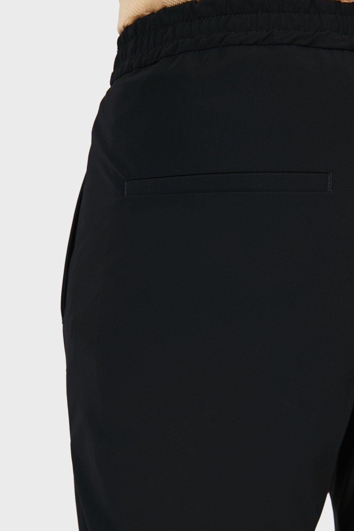 Hugo Boss Slim Fit Belden Bağlamalı Cepli Erkek Pantolon 50453780 001 SİYAH