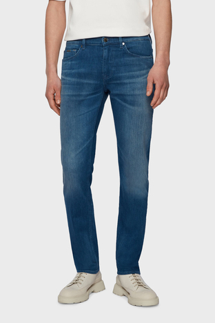Hugo Boss - Hugo Boss Slim Fit Cepli Pamuklu Jeans Erkek Kot Pantolon 50453155 420 KOYU MAVİ (1)