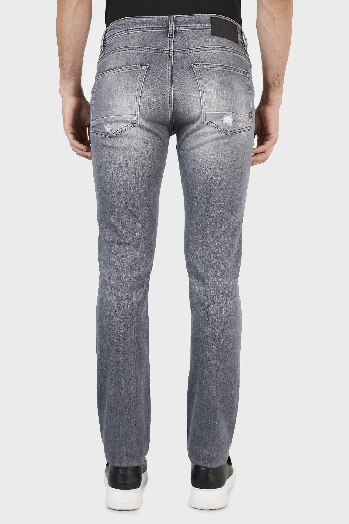 Hugo Boss Slim Fit Cepli Pamuklu Jeans Erkek Kot Pantolon 50453292 033 GRİ