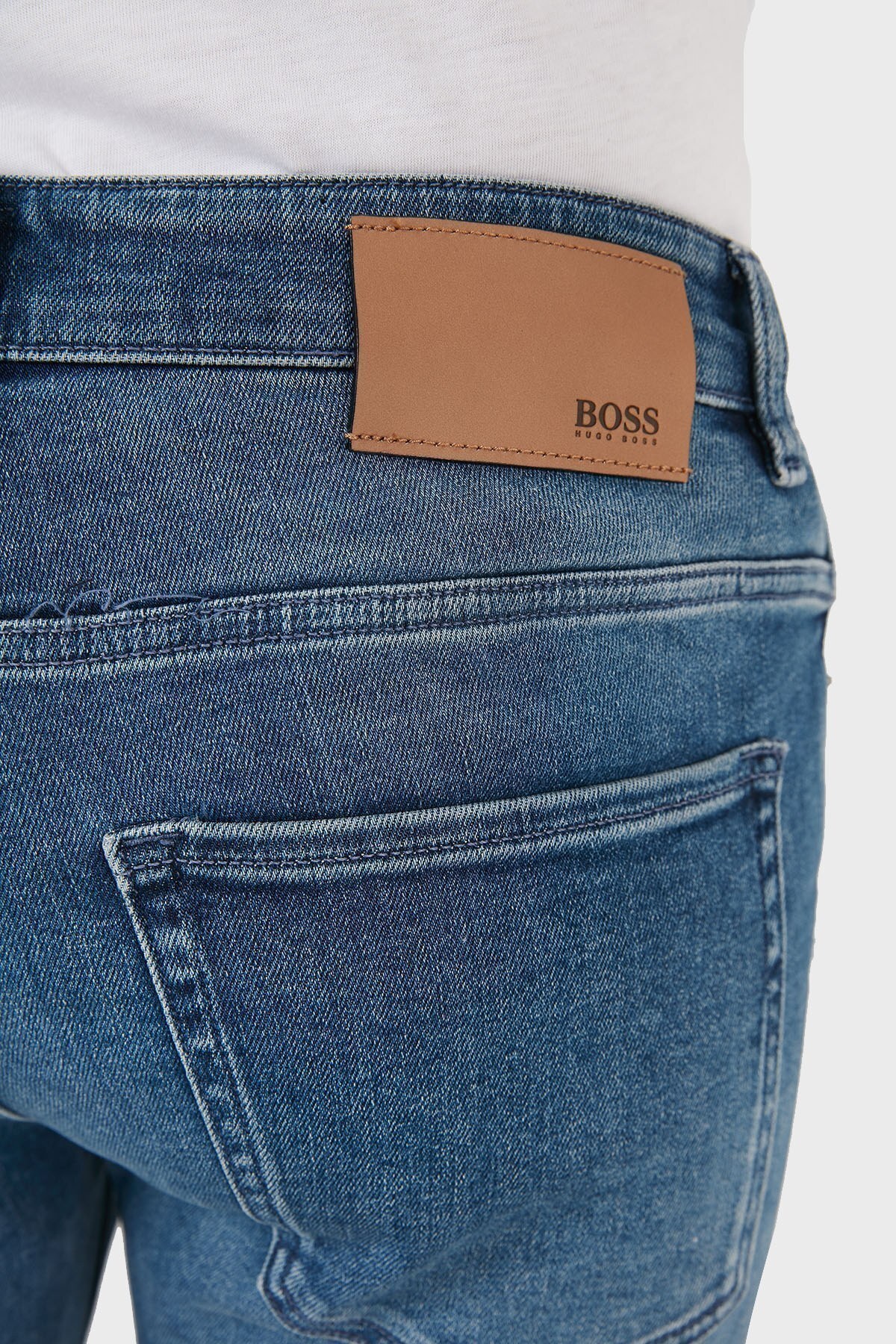 Hugo Boss Slim Fit Dar Paça Pamuklu Jeans Erkek Kot Pantolon 50452904 430 MAVİ