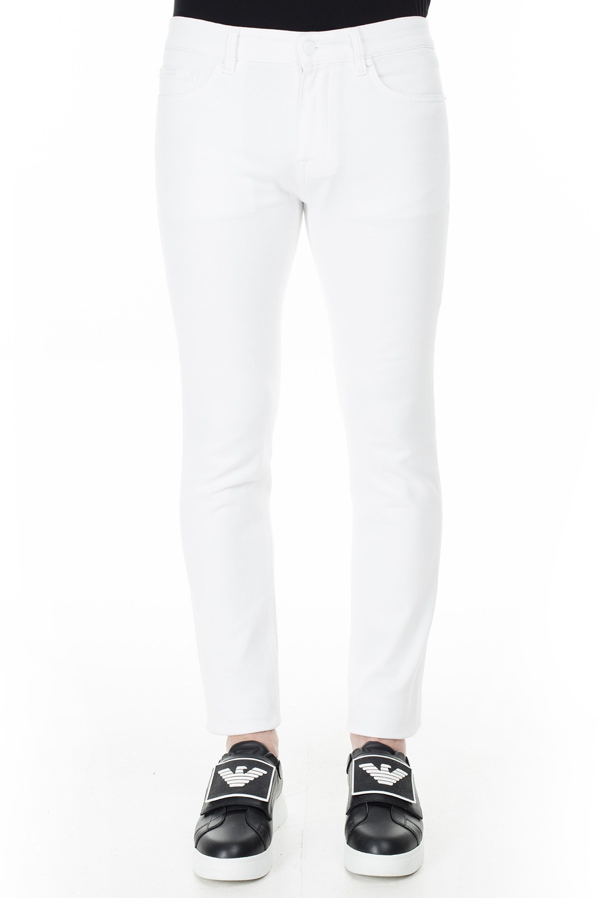 Hugo Boss Slim Fit Jeans Erkek Kot Pantolon 50426531 100 BEYAZ