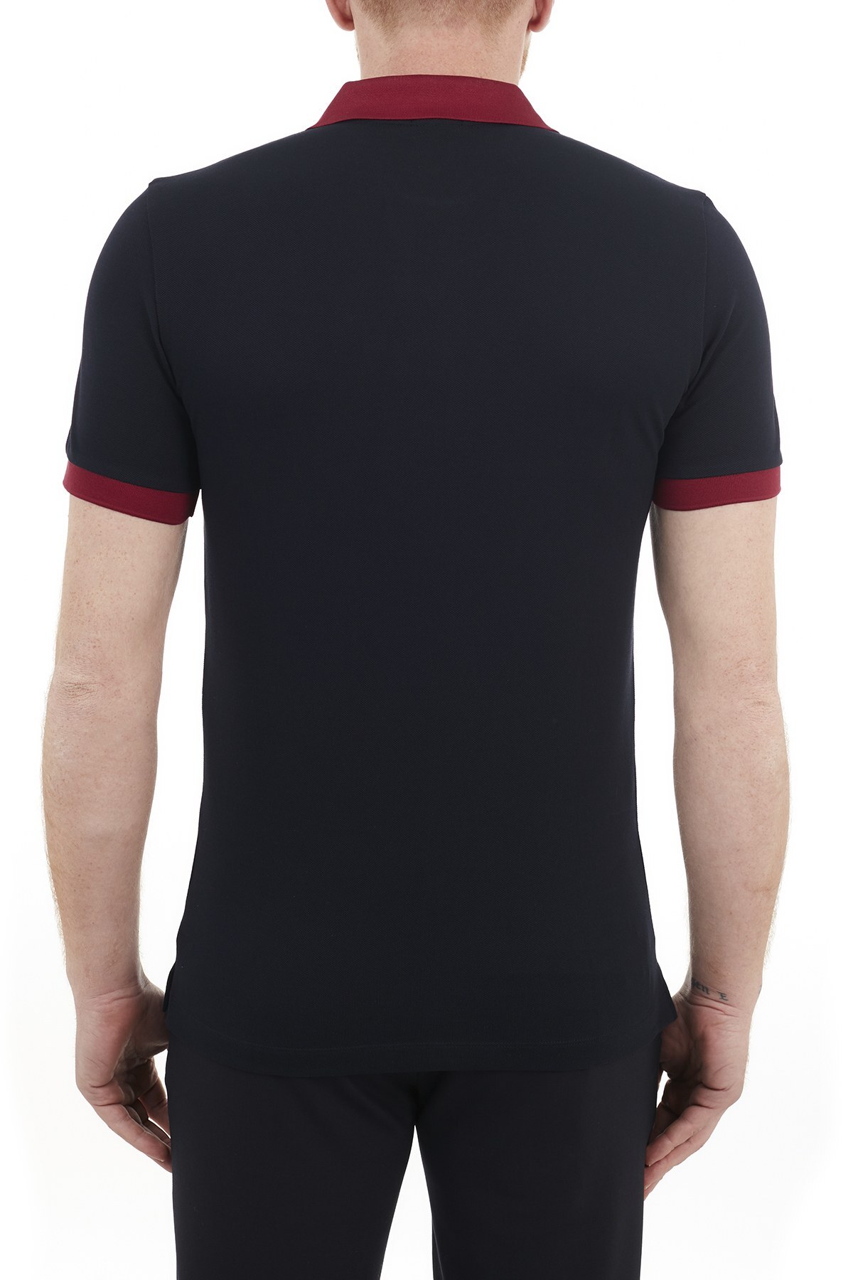 Hugo Boss Slim Fit Pamuklu Düğmeli T Shirt Erkek Polo 50443725 402 LACİVERT