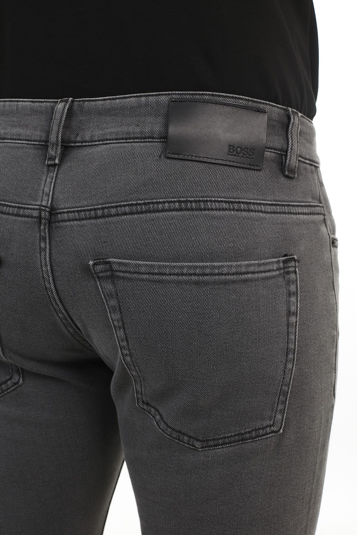 Hugo Boss Slim Fit Pamuklu Jeans Erkek Kot Pantolon 50443988 019 GRİ