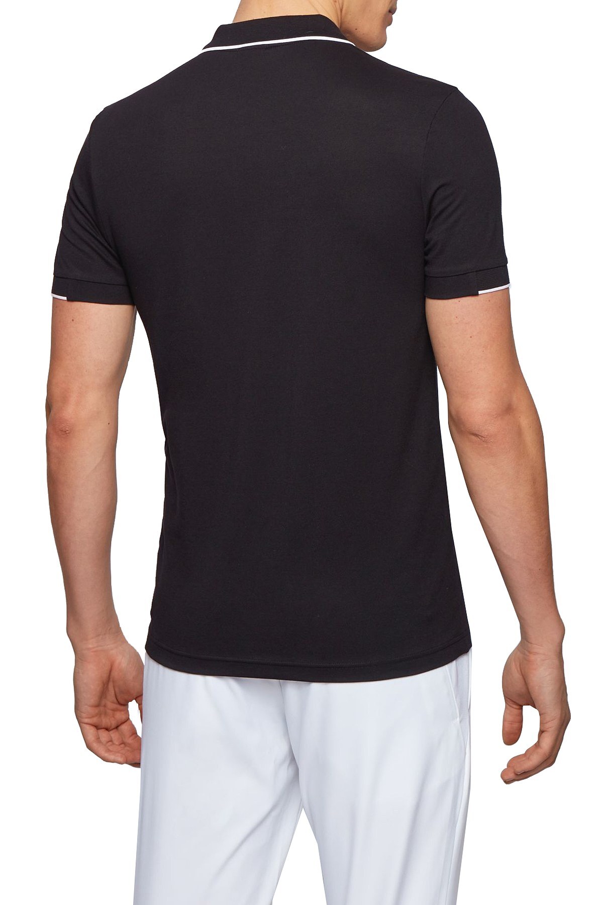 Hugo Boss Slim Fit Pamuklu T Shirt Erkek Polo 50448594 001 SİYAH