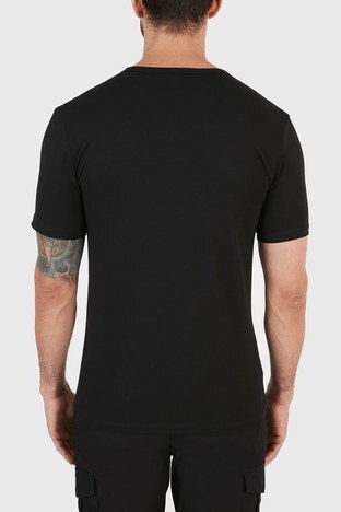 Hugo Boss - Hugo Boss Slim Fit V Yaka 2 Pack Erkek T Shirt 50325408 001 SİYAH (1)