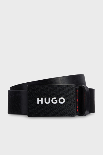 Hugo Hakiki Deri Erkek Kemer 50480856 001 SİYAH - 1