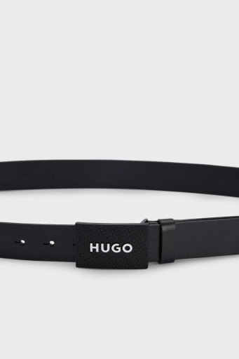 Hugo Hakiki Deri Erkek Kemer 50480856 001 SİYAH - 3