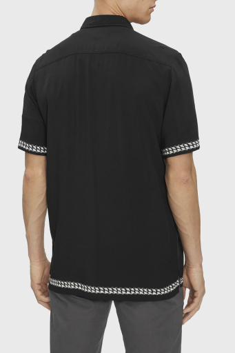 Hugo Kısa Kollu Relaxed Fit Erkek Gömlek 50514168 001 SİYAH - 2