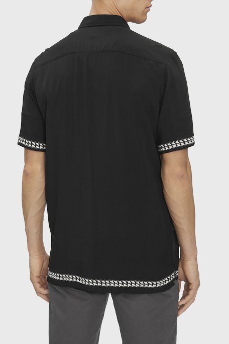 Hugo Kısa Kollu Relaxed Fit Erkek Gömlek 50514168 001 SİYAH - 2