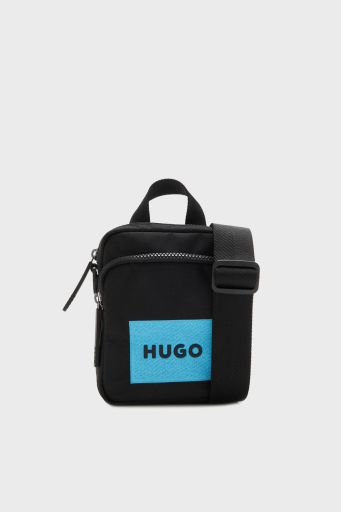 Hugo Logo Baskılı Çıkarılabilir Askılı Fermuarlı Erkek Çanta 50516606 001 SİYAH - 1