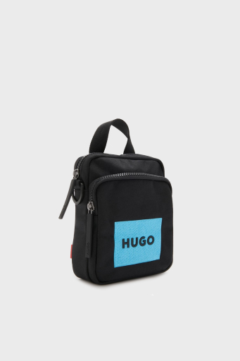Hugo Logo Baskılı Çıkarılabilir Askılı Fermuarlı Erkek Çanta 50516606 001 SİYAH - 6