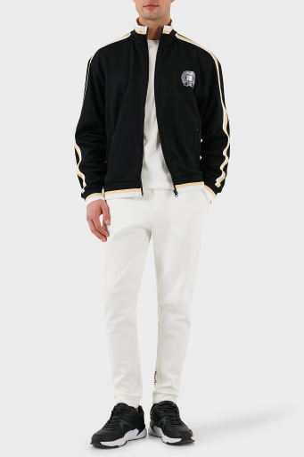 Hugo Logo Baskılı Pamuklu Regular Fit Şerit Detaylı Dik Yaka Erkek Sweat 50510098 001 SİYAH - 7