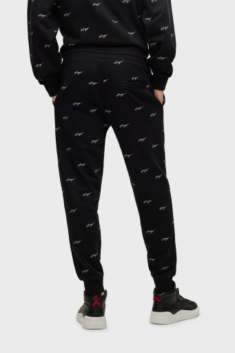 Hugo Logolu Belden Bağlamalı Pamuklu Relaxed Fit Erkek Pantolon 50486458 001 SİYAH - 9