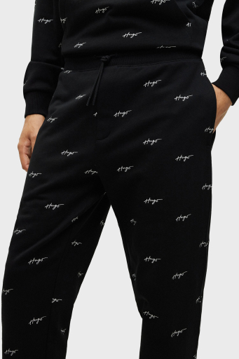 Hugo Logolu Belden Bağlamalı Pamuklu Relaxed Fit Erkek Pantolon 50486458 001 SİYAH - 10