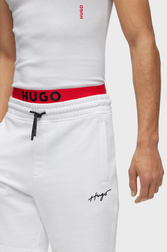 Hugo Logolu Belden Bağlamalı Relaxed Fit Cepli Erkek Short 50486438 100 BEYAZ - 3
