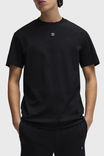 Hugo Logolu Bisiklet Yaka % 100 Pamuk Regular Fit Erkek T Shirt 50505201 001 SİYAH - 1