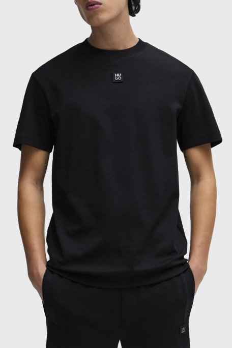 Hugo Logolu Bisiklet Yaka % 100 Pamuk Regular Fit Erkek T Shirt 50505201 001 SİYAH - 1