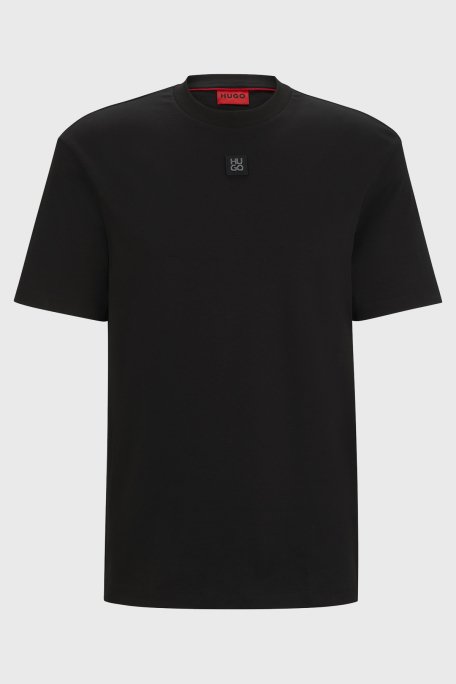 Hugo Logolu Bisiklet Yaka % 100 Pamuk Regular Fit Erkek T Shirt 50505201 001 SİYAH - 2
