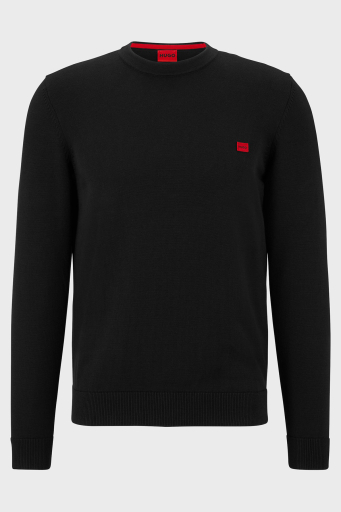 Hugo Logolu Bisiklet Yaka Regular Fit % 100 Pamuk Erkek Kazak 50475083 001 SİYAH - 10