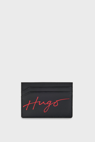 Hugo - Hugo Logolu Hakiki Deri Erkek Kartlık 50486982 001 SİYAH
