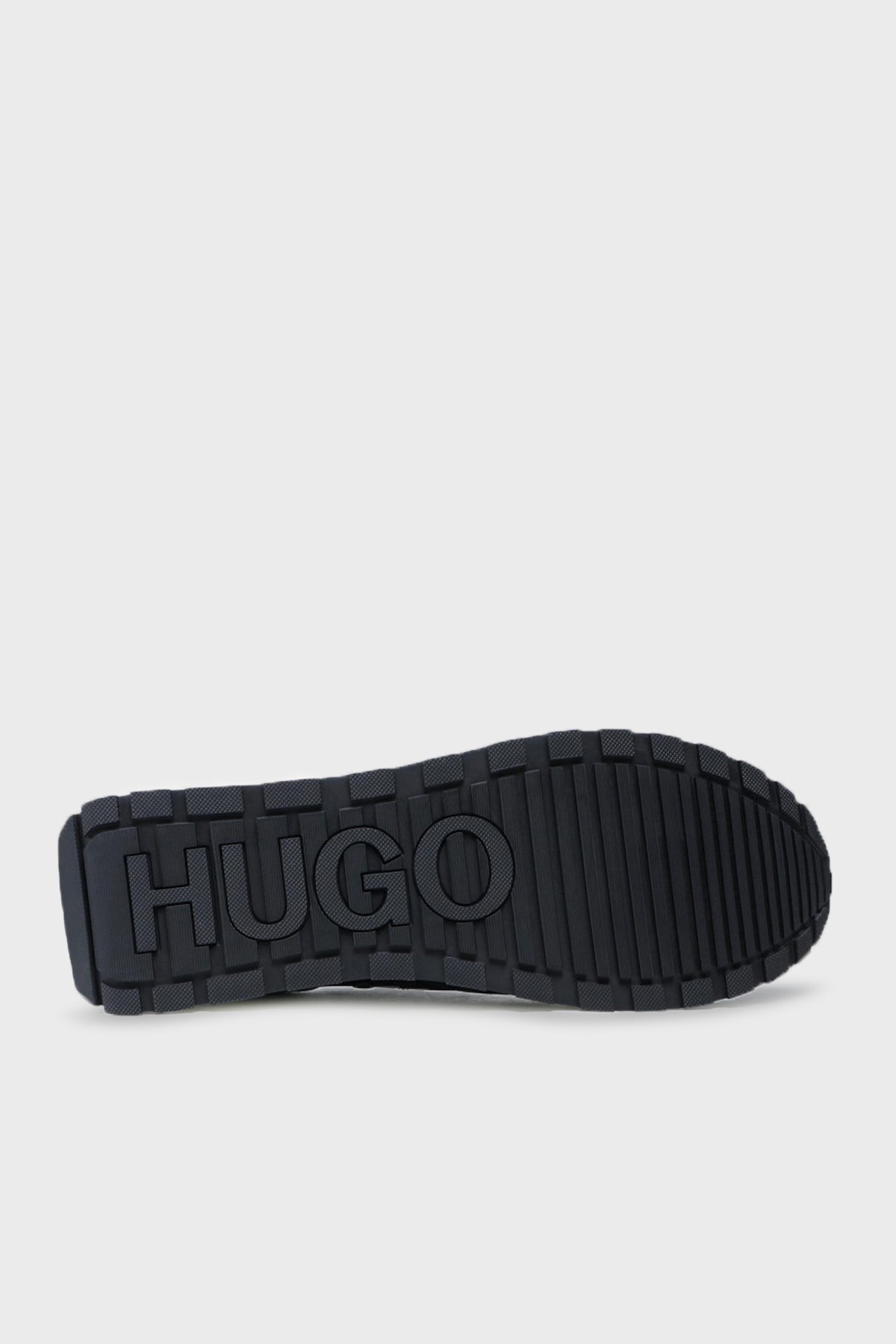 Hugo Logolu Hakiki Deri Sneaker Erkek Ayakkabı 50451740 002 SİYAH-GRİ