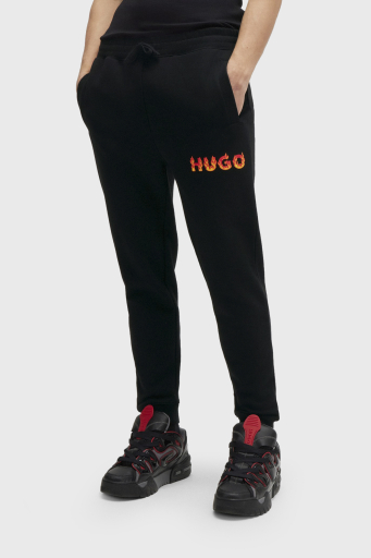 Hugo Logolu Pamuklu Belden Bağlamalı Regular Fit Erkek Pantolon 50504788 001 SİYAH - 6
