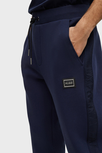 Hugo Logolu Pamuklu Regular Fit Belden Bağlamalı Cepli Spor Erkek Pantolon 50485256 405 LACİVERT - 4